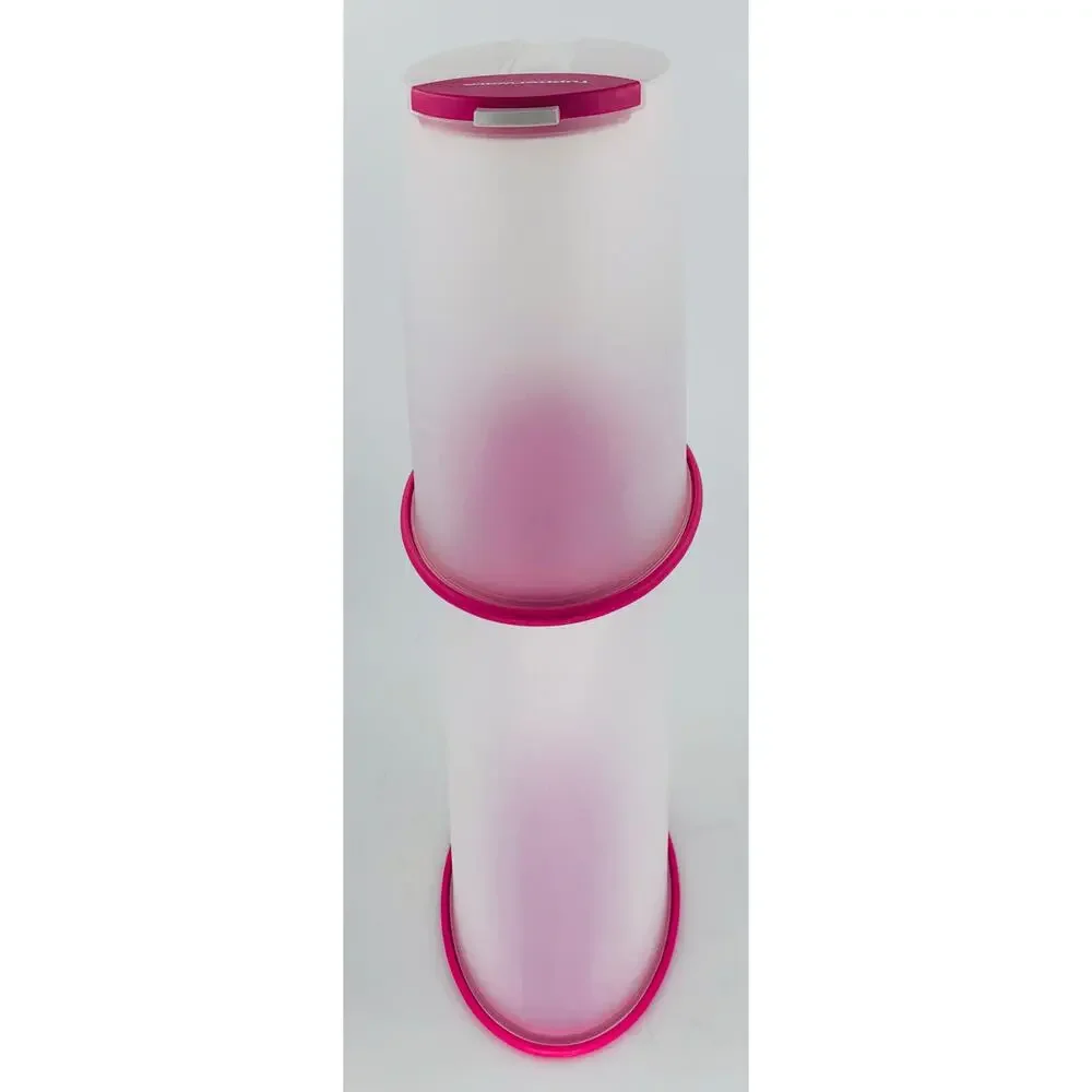 Tupperware Food Storage Container Next Generation Pouring Pink Dry Airtight